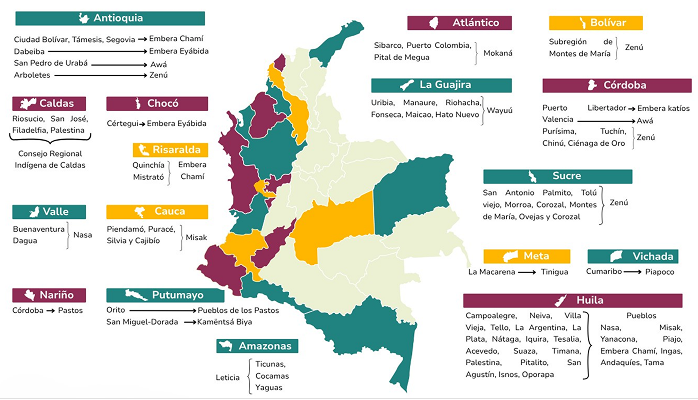 Mapa del territorio intervenido
